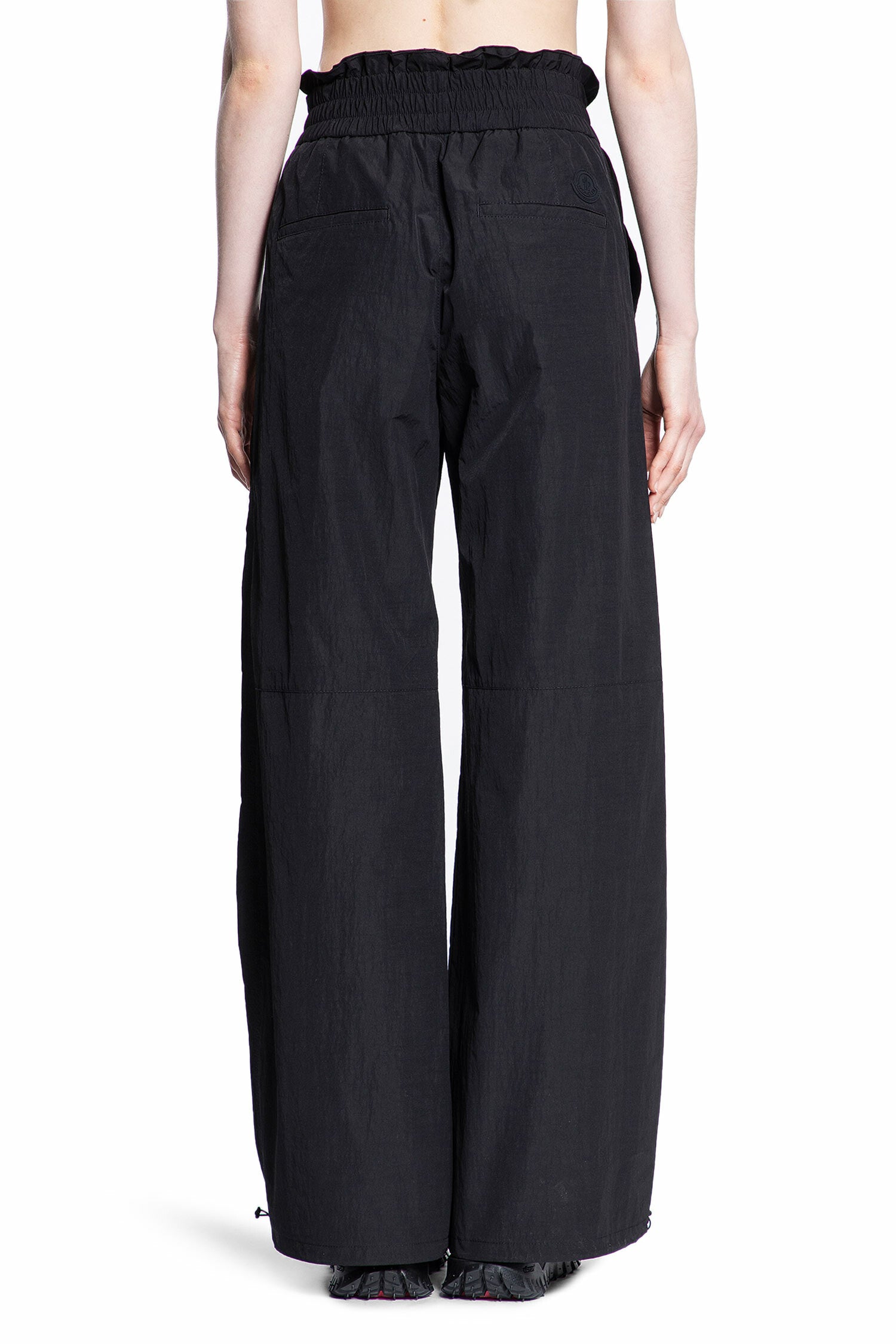 MONCLER WOMAN BLACK TROUSERS