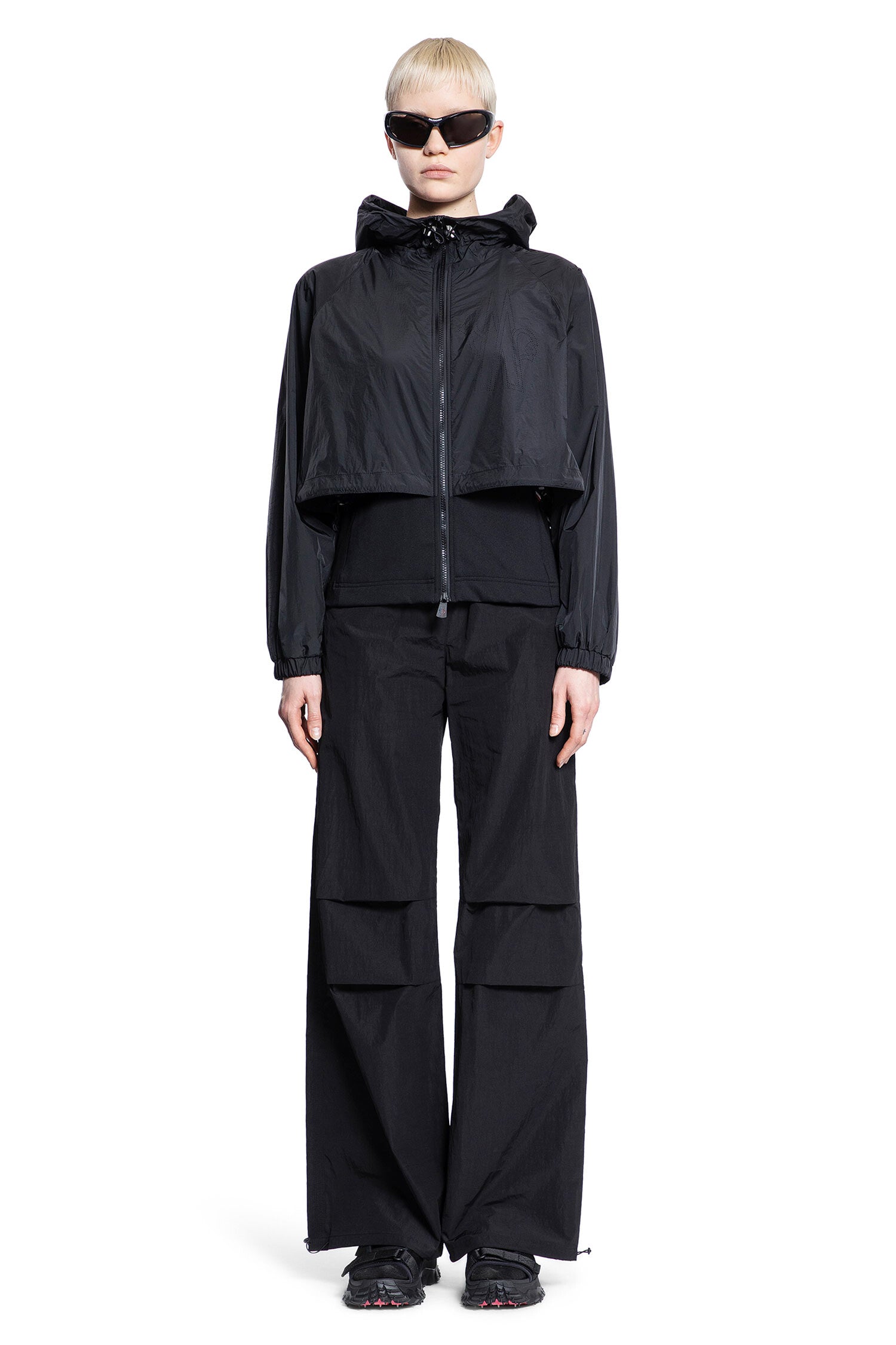 MONCLER WOMAN BLACK TROUSERS