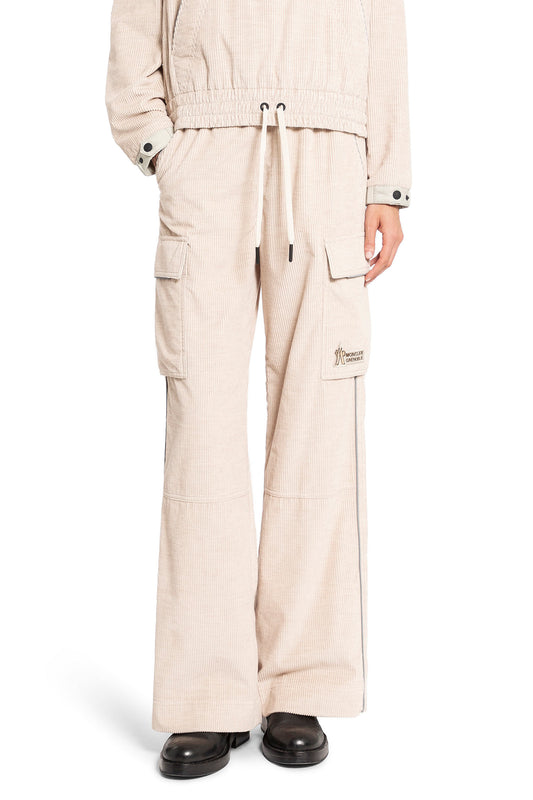 MONCLER GRENOBLE WOMAN BEIGE TROUSERS