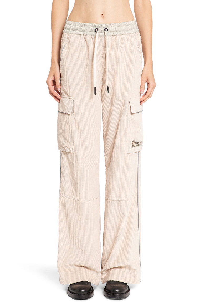 MONCLER GRENOBLE WOMAN BEIGE TROUSERS