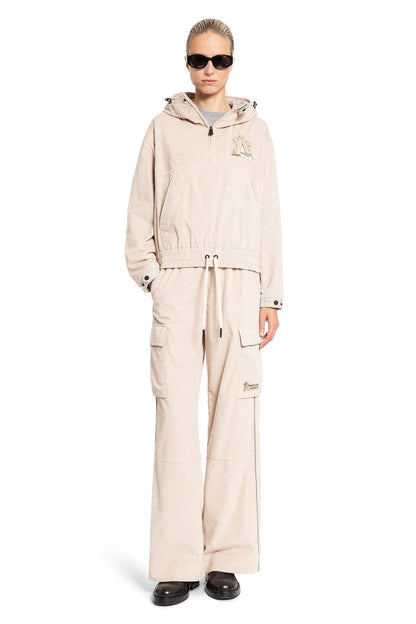 MONCLER GRENOBLE WOMAN BEIGE TROUSERS