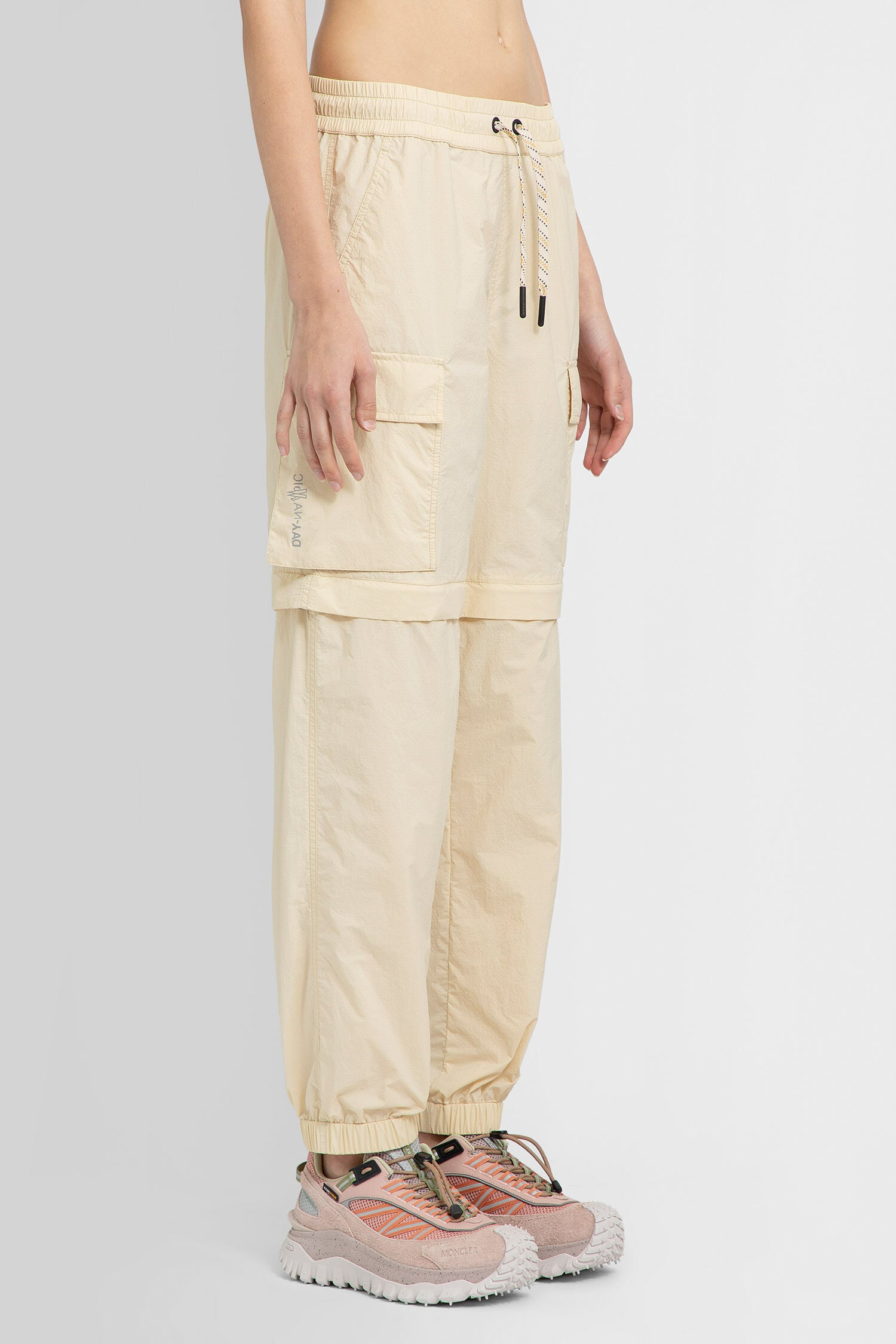 MONCLER GRENOBLE WOMAN BEIGE TROUSERS