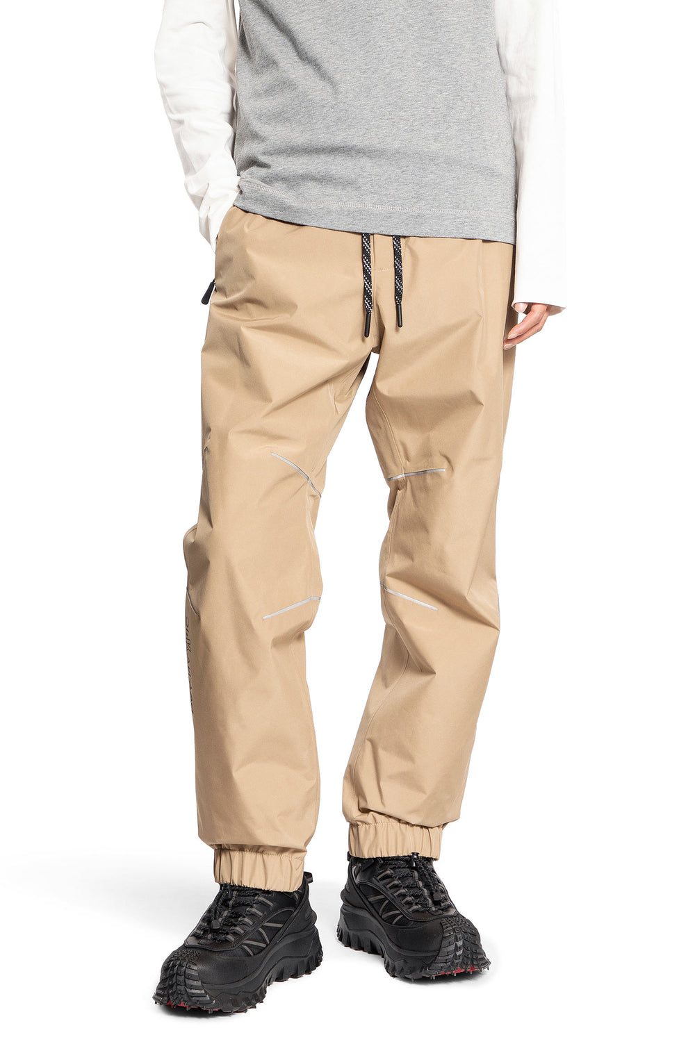 MONCLER GRENOBLE MAN BEIGE TROUSERS