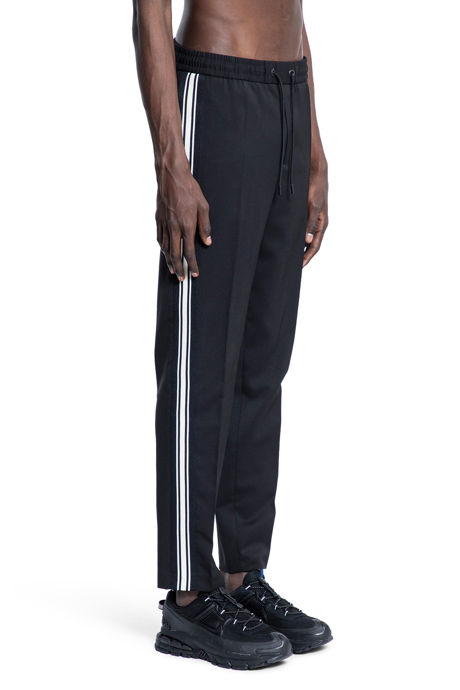 MONCLER MAN BLACK TROUSERS