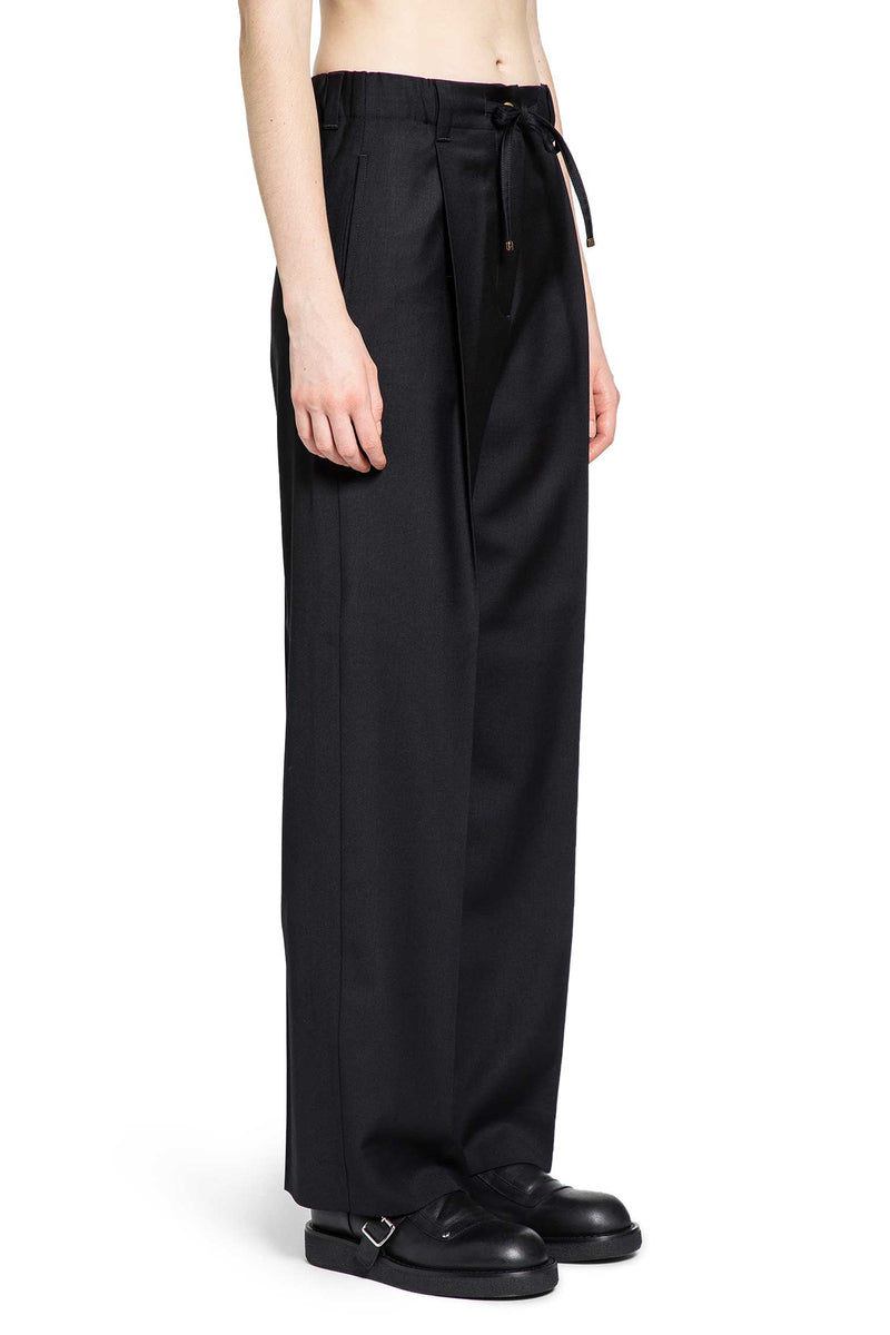 Wool Gabardine Tailored Pants