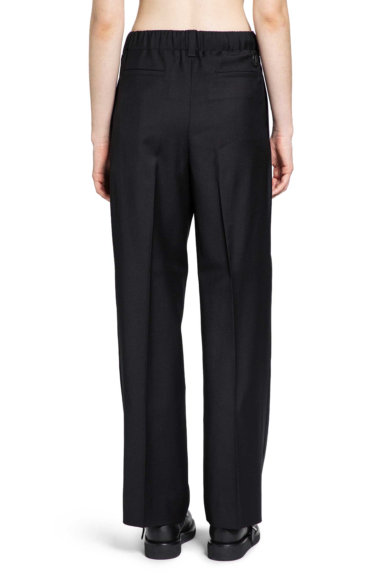 Wool Gabardine Tailored Pants