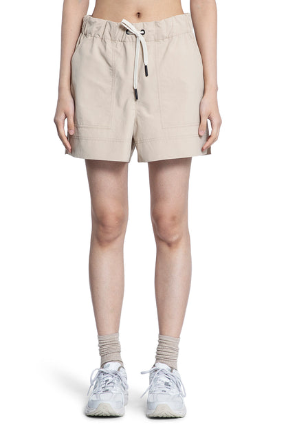 MONCLER GRENOBLE WOMAN BEIGE SHORTS