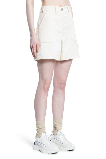 MONCLER WOMAN OFF-WHITE SHORTS