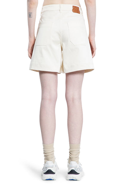 MONCLER WOMAN OFF-WHITE SHORTS