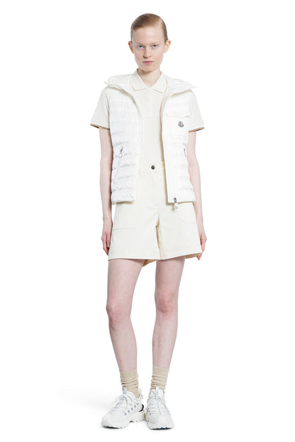 MONCLER WOMAN OFF-WHITE SHORTS