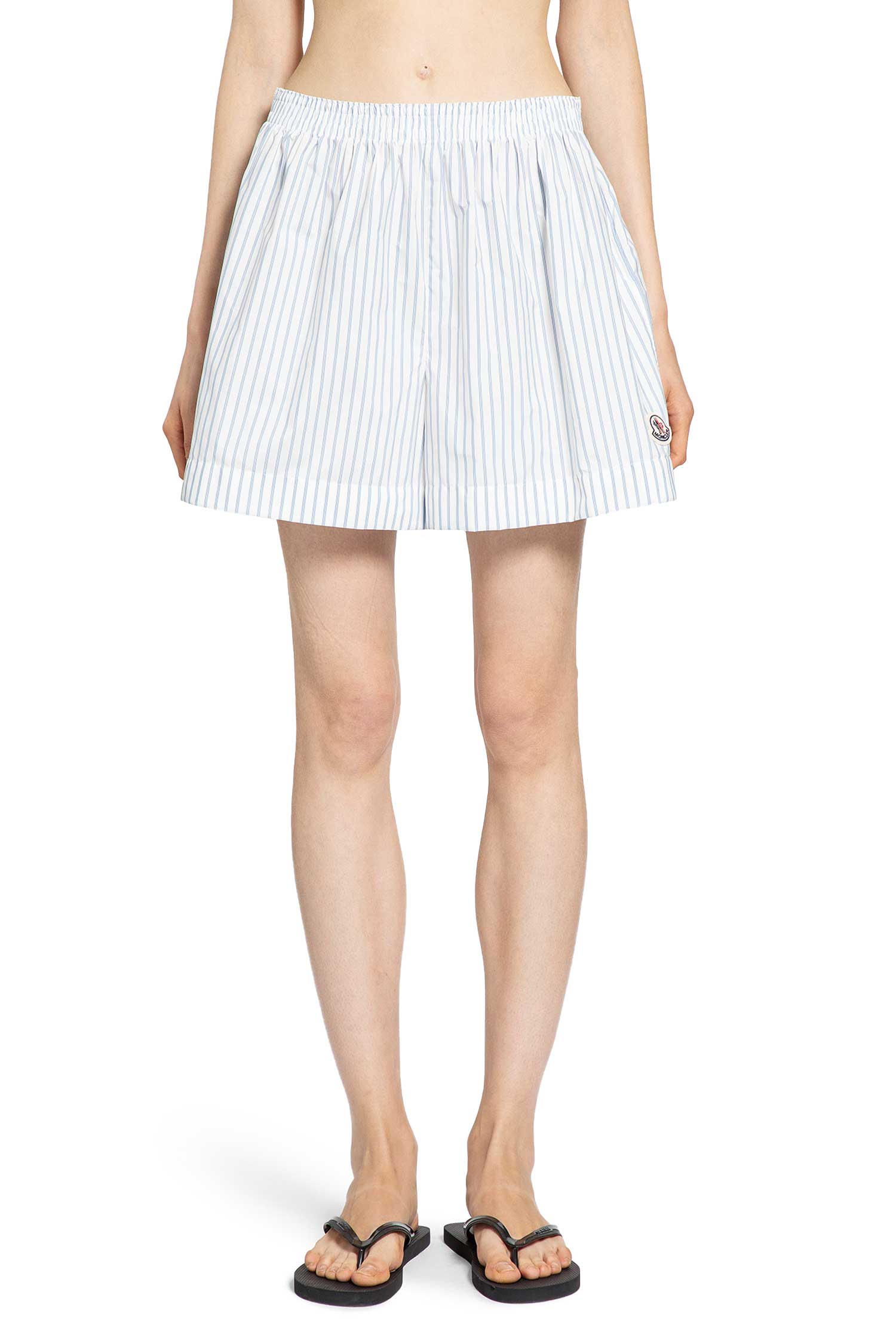 MONCLER WOMAN BLUE SHORTS
