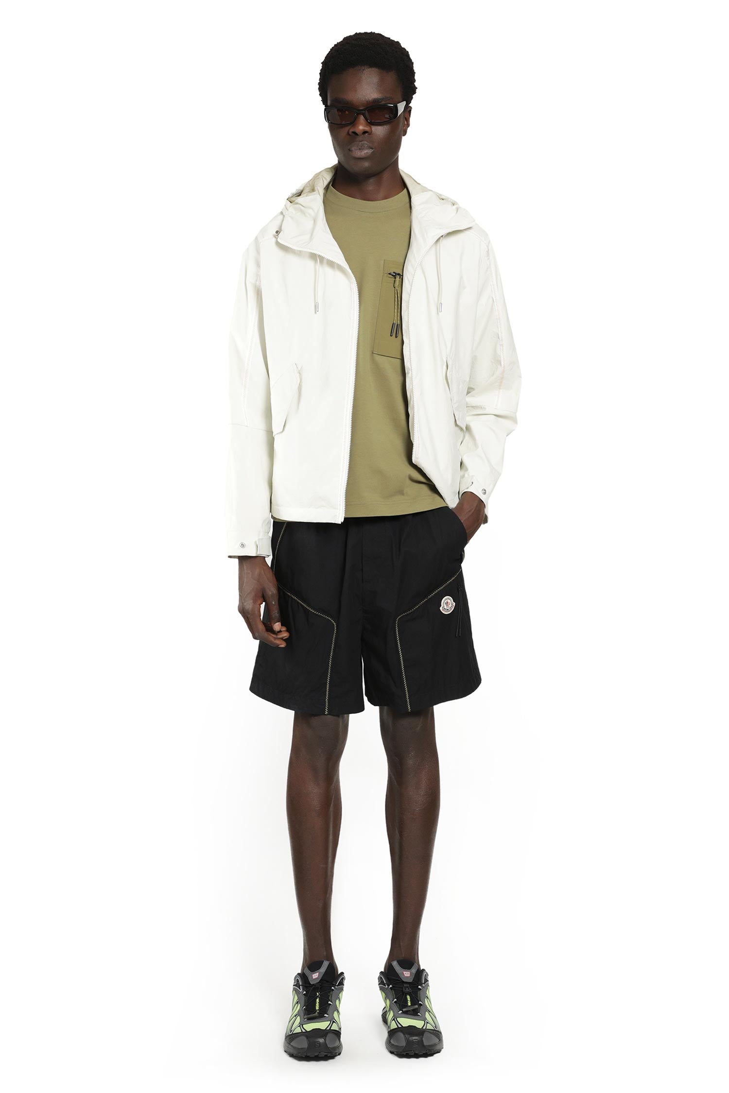 MONCLER Gabardine Shorts man