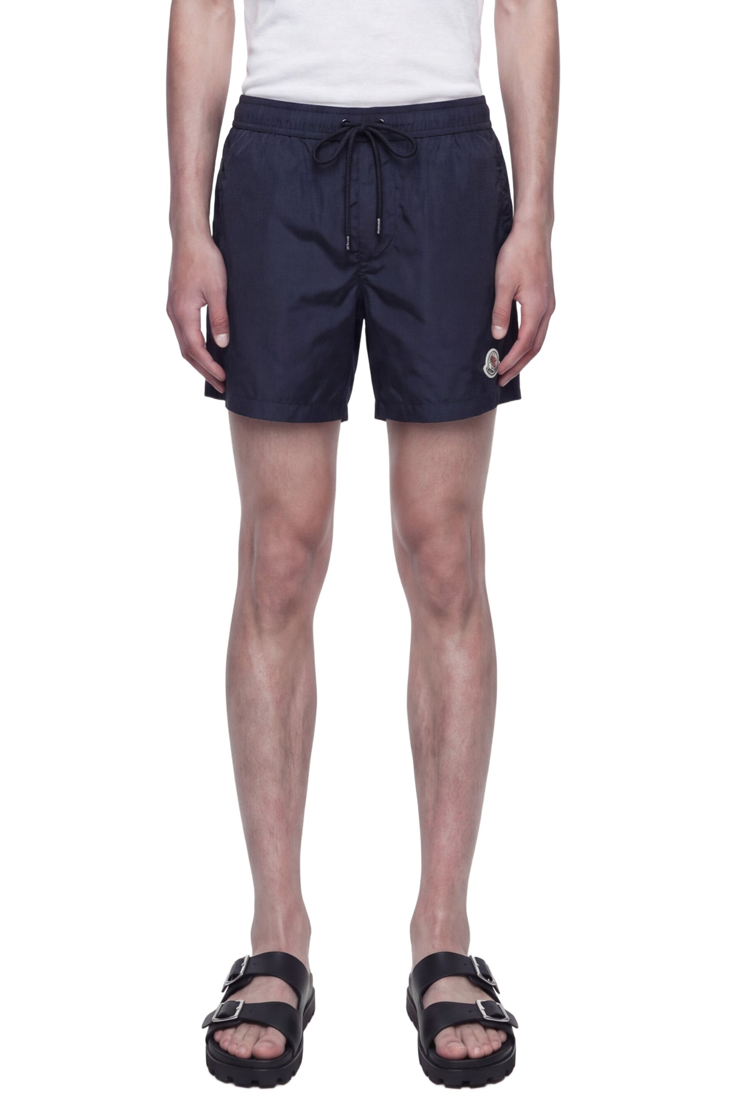 MONCLER Logo Patch Swim Shorts man