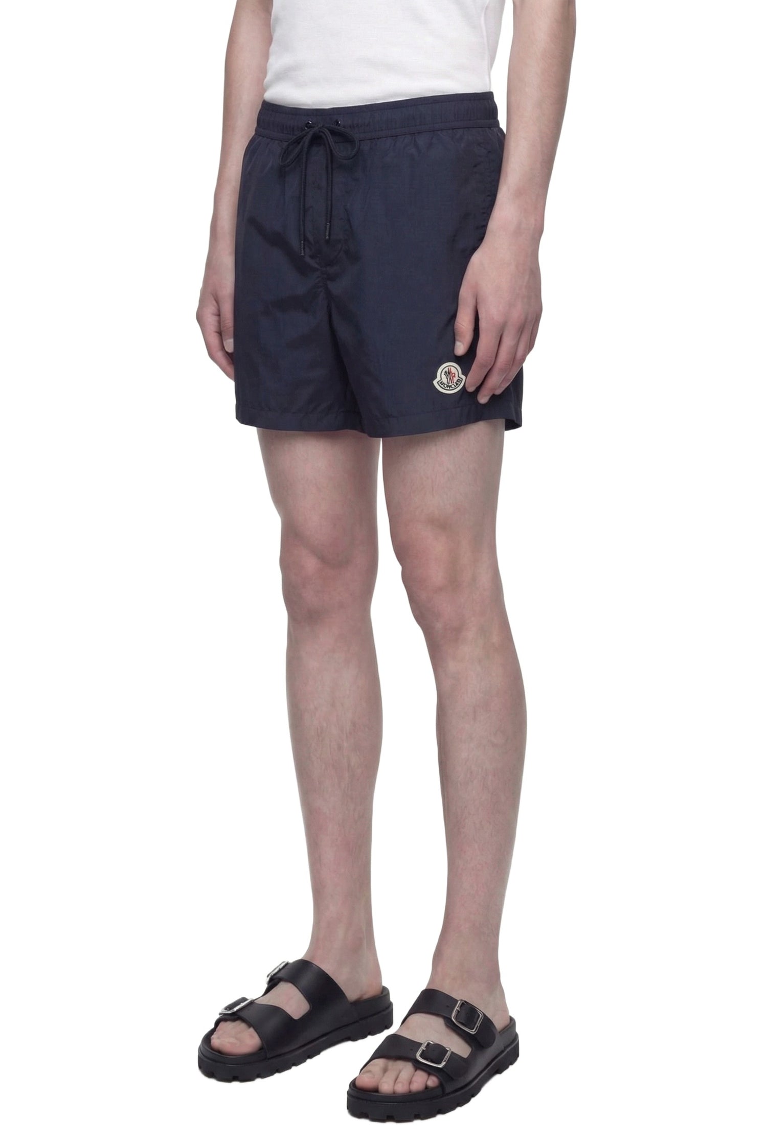 MONCLER Logo Patch Swim Shorts man