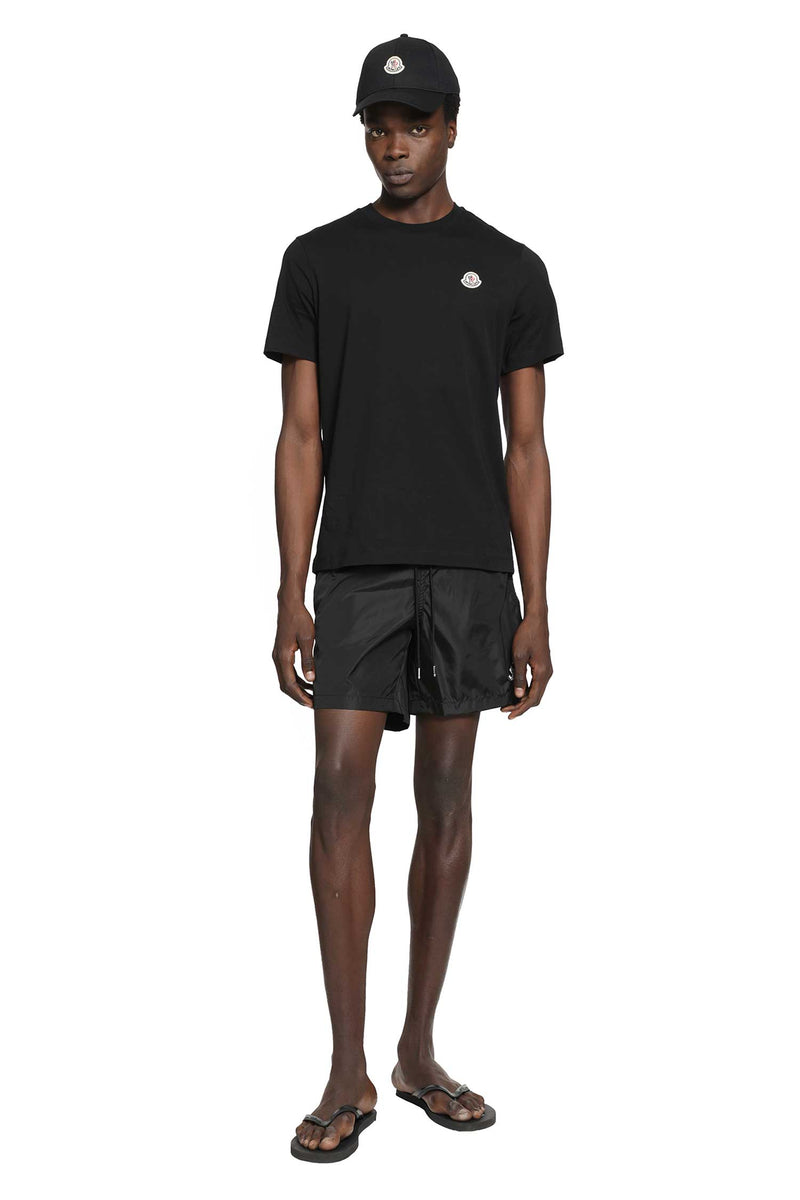 MONCLER Logo Patch Swim Shorts man