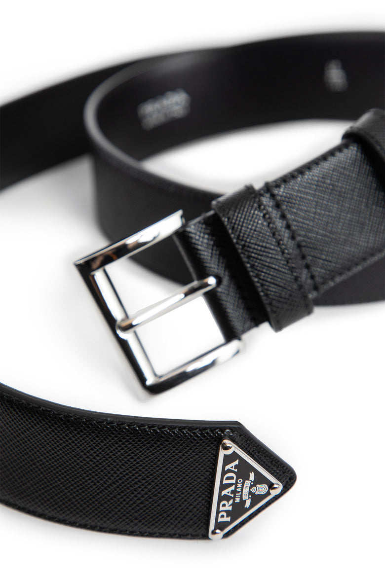 PRADA MAN BLACK BELTS