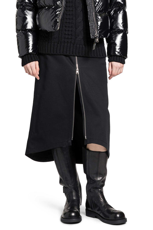 EE72 Cotton Gabardine Midi Skirt