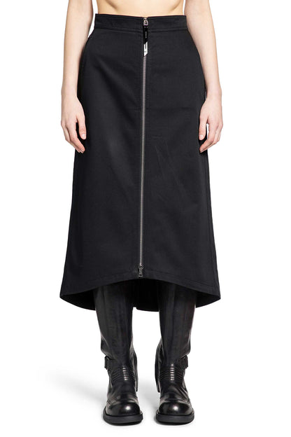 EE72 Cotton Gabardine Midi Skirt