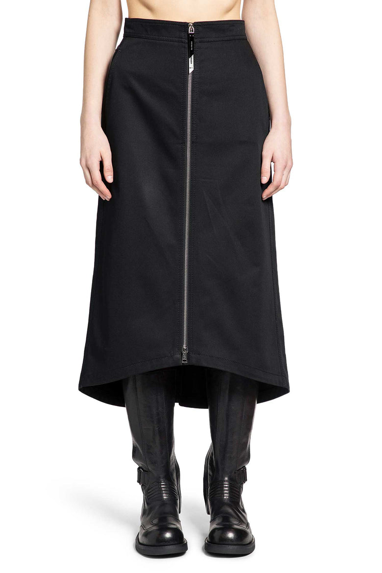 EE72 Cotton Gabardine Midi Skirt