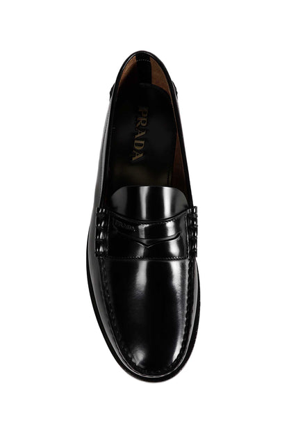 Brushed Leather Loafers