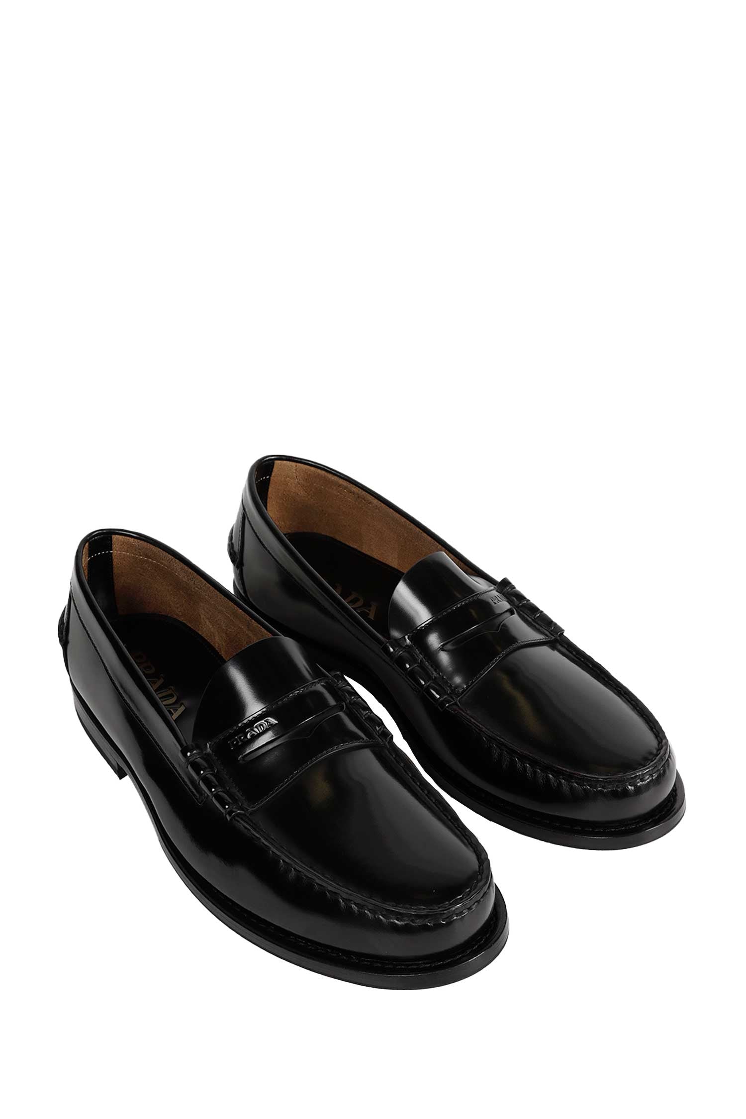 Brushed Leather Loafers