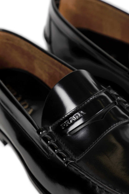 Brushed Leather Loafers