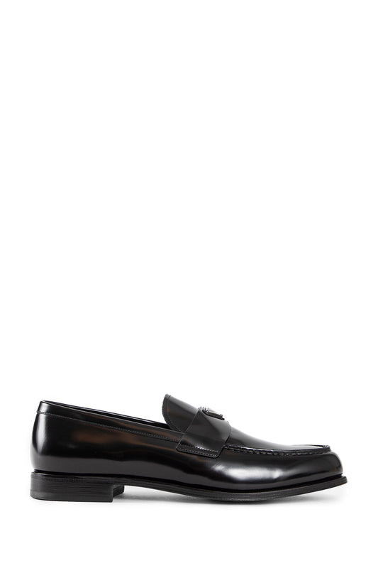 PRADA MAN BLACK LOAFERS & FLATS