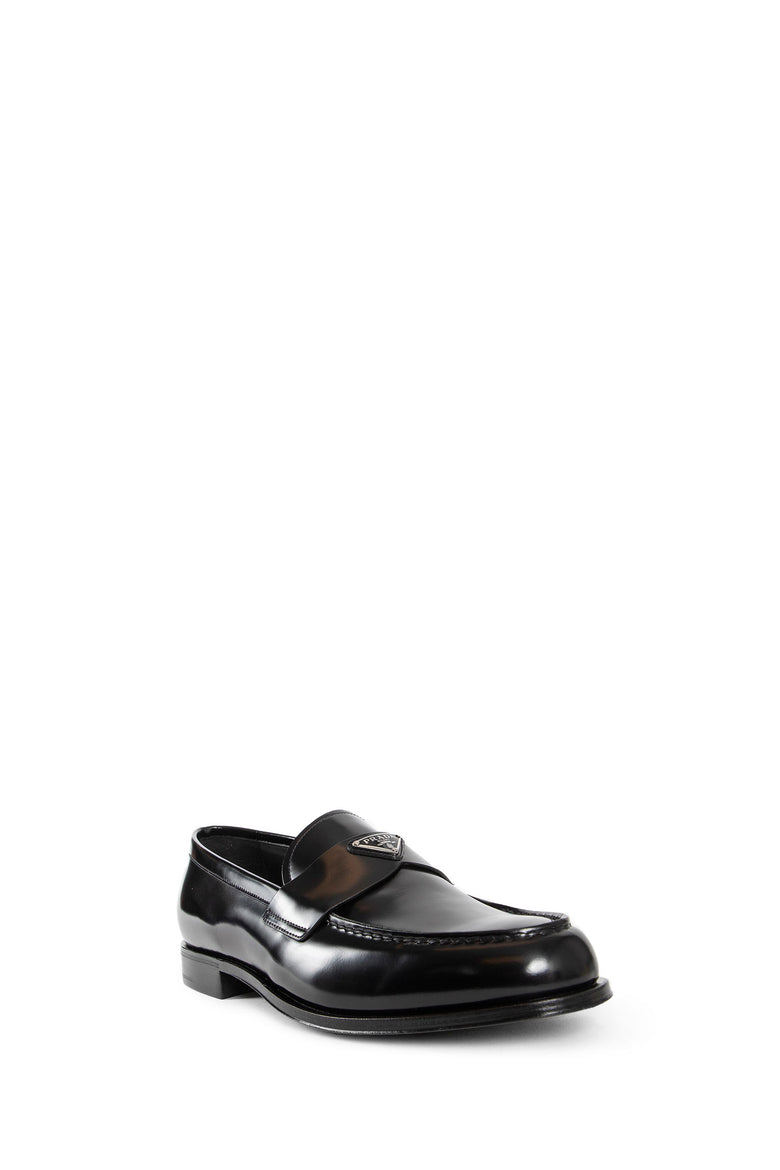 PRADA MAN BLACK LOAFERS & FLATS