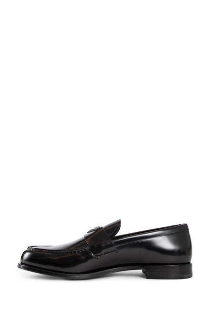 PRADA MAN BLACK LOAFERS & FLATS