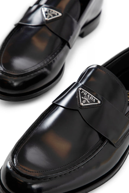 PRADA MAN BLACK LOAFERS & FLATS