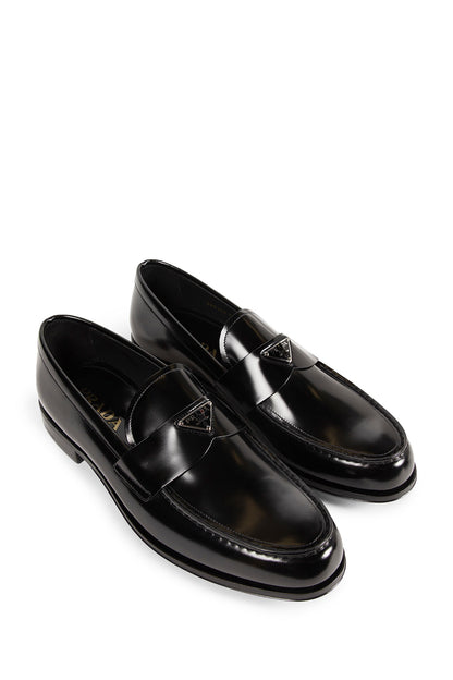 Brushed Leather Loafers