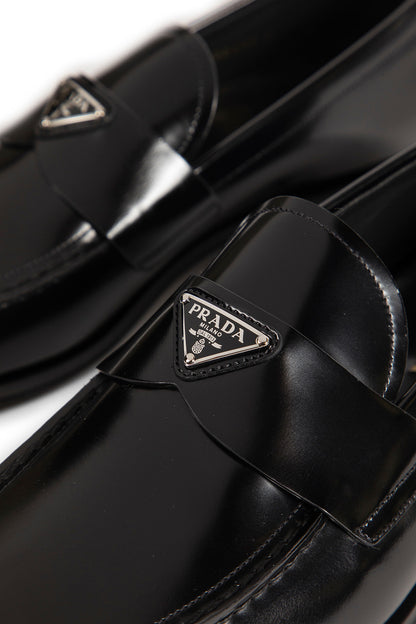 Brushed Leather Loafers