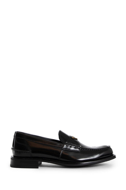 PRADA MAN BLACK LOAFERS & FLATS