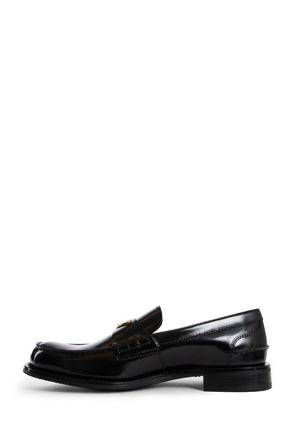 PRADA MAN BLACK LOAFERS & FLATS