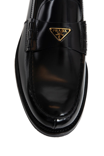 PRADA MAN BLACK LOAFERS & FLATS