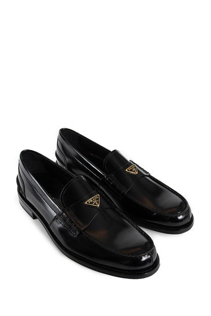 PRADA MAN BLACK LOAFERS & FLATS