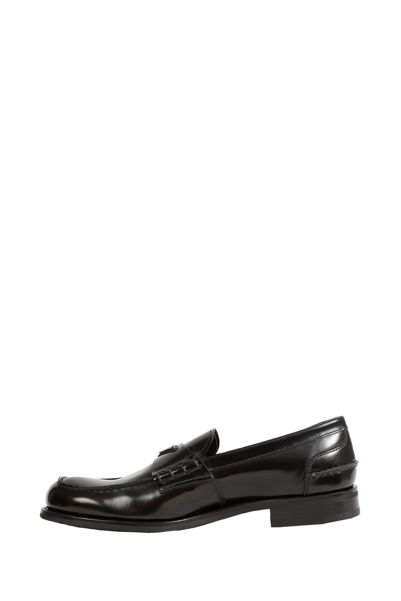 PRADA Brushed Leather Loafers man