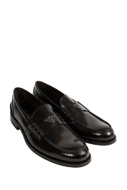 Brushed Leather Loafers