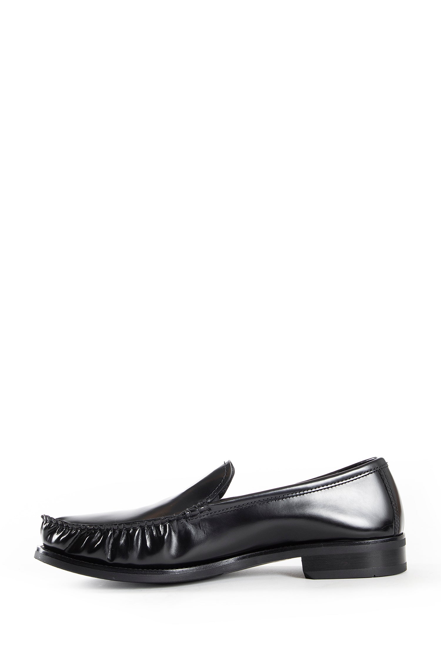 Brushed Leather Loafers