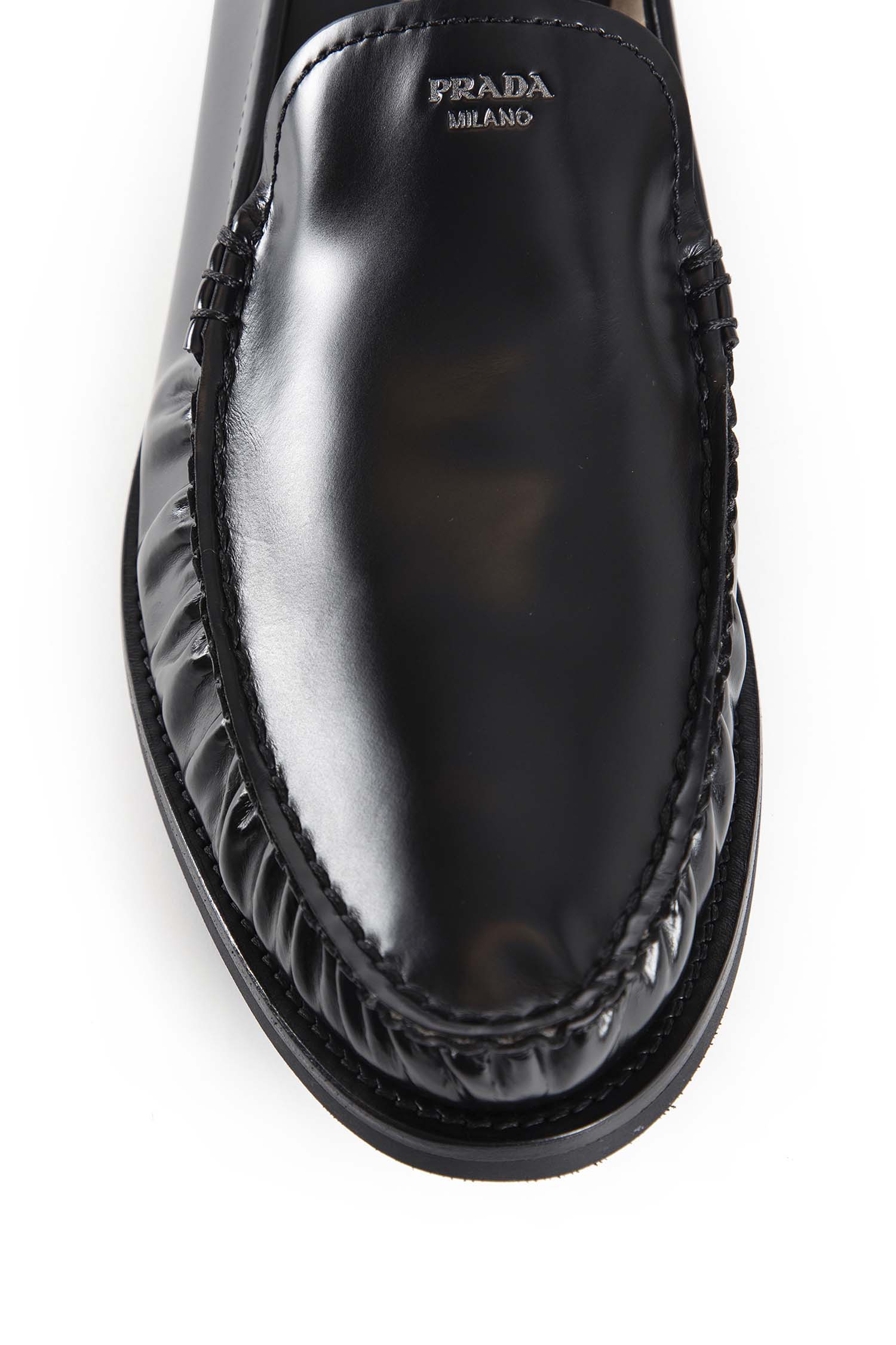 Brushed Leather Loafers