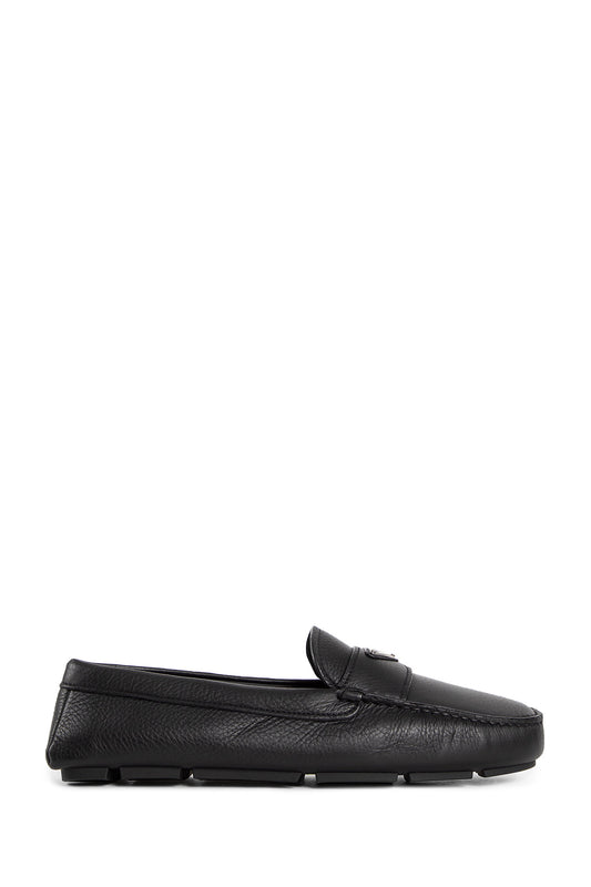 PRADA MAN BLACK LOAFERS & FLATS