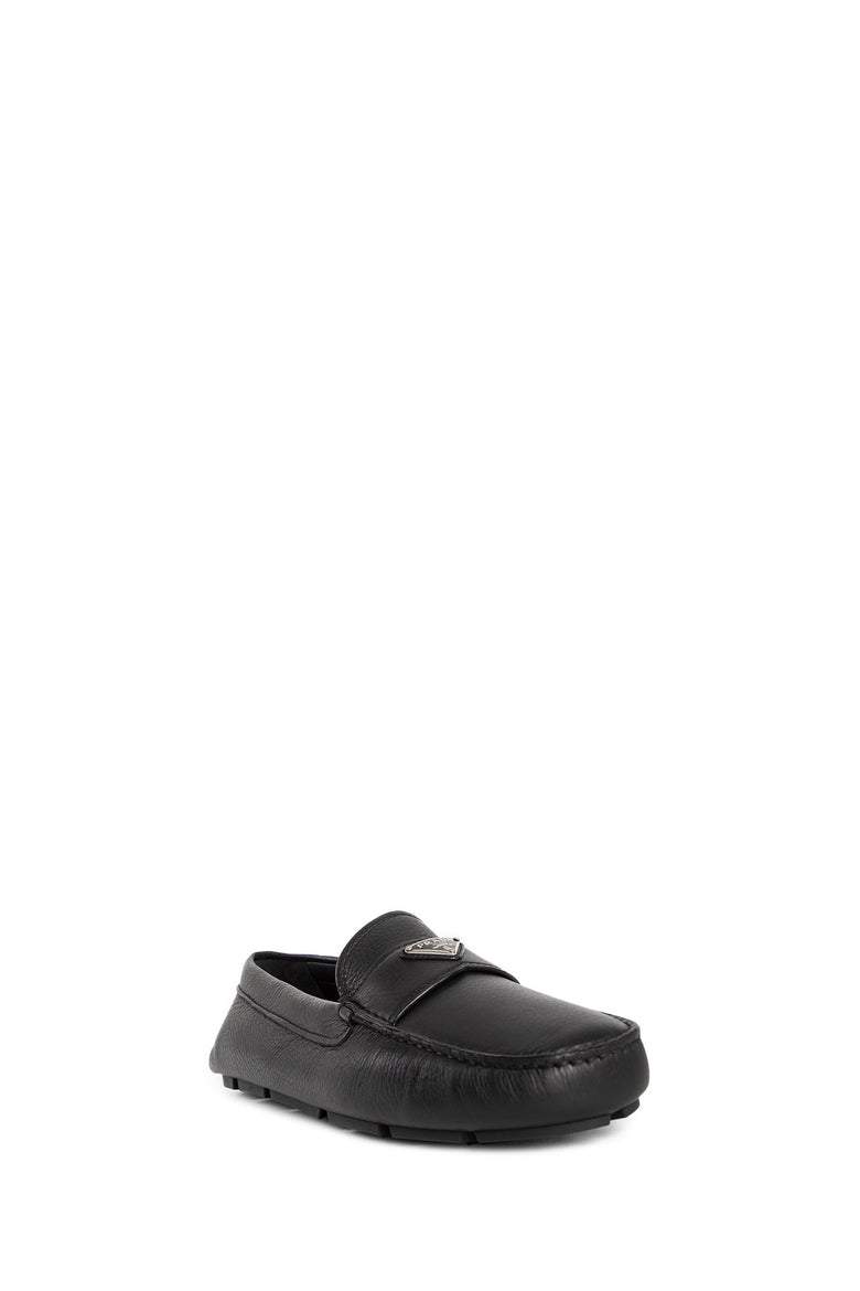 PRADA MAN BLACK LOAFERS & FLATS