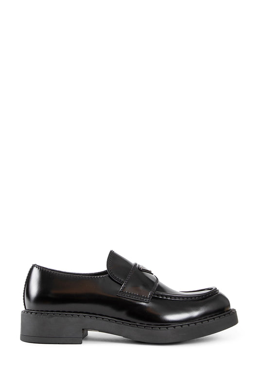 PRADA MAN BLACK LOAFERS & FLATS