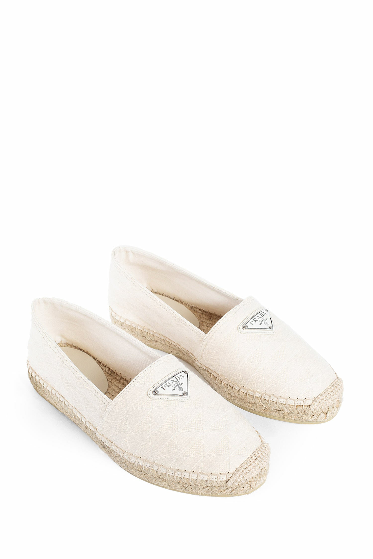 PRADA MAN OFF-WHITE LOAFERS