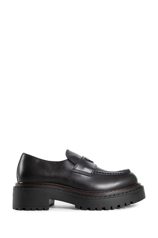 PRADA MAN BLACK LOAFERS & FLATS