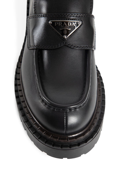 PRADA MAN BLACK LOAFERS & FLATS