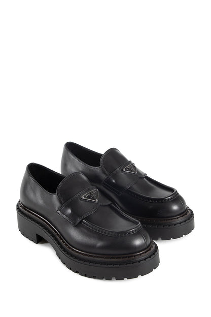 PRADA MAN BLACK LOAFERS & FLATS