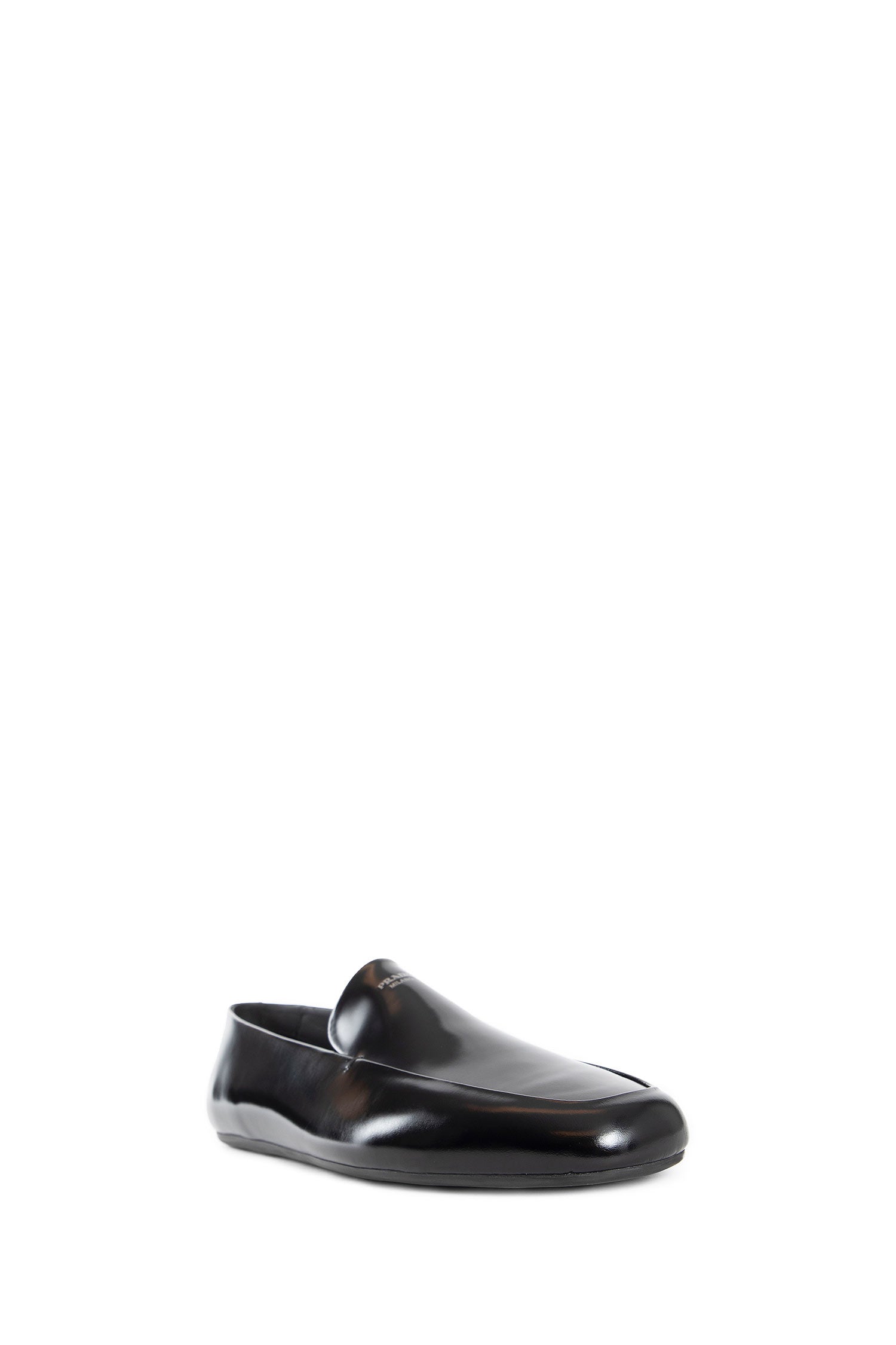 PRADA MAN BLACK LOAFERS & FLATS