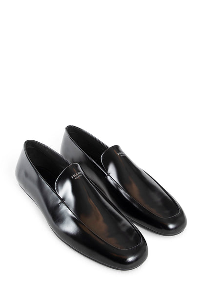 PRADA MAN BLACK LOAFERS & FLATS