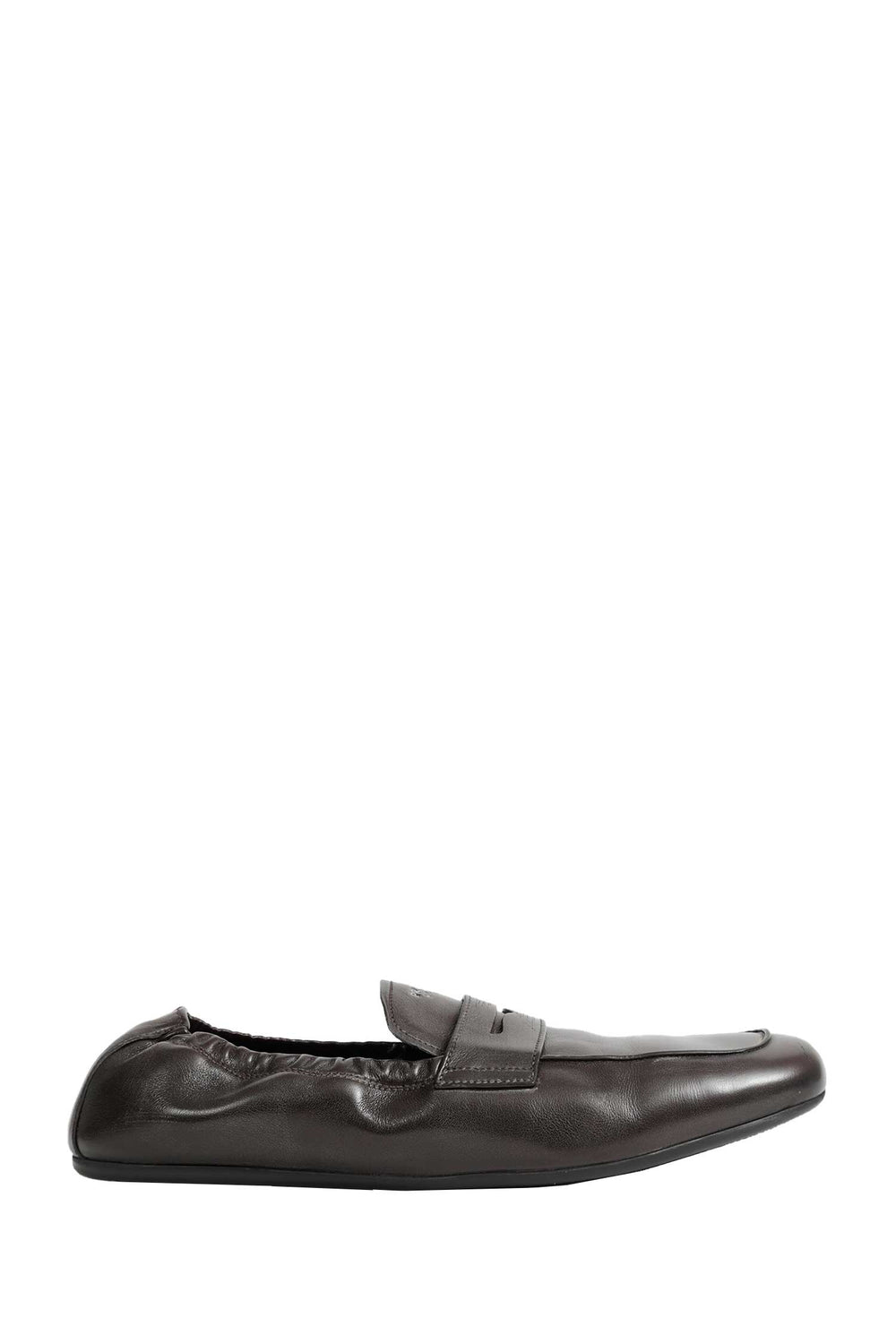 PRADA Suffle Antiqued Leather Loafers man